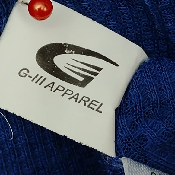 Touch by Alyssa Milano New York Giants V-Neck Acid Wash Thermal Tee Size L Blue - Picture 11 of 12